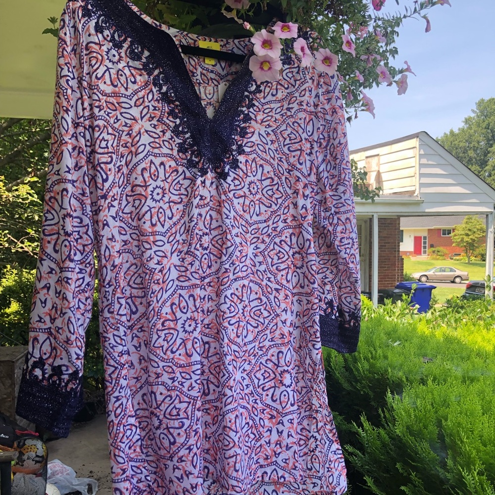 Roberta Roller Rabbit Embroidered Pattern Tunic. … - image 4